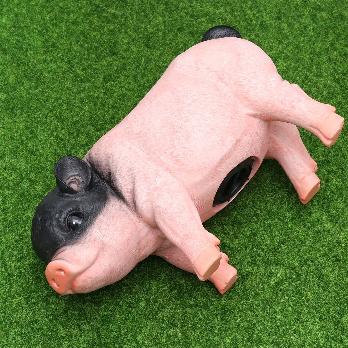 Niedliches Sparschwein aus Kunstharz für Kinderzimmer, fester Ständer, Spardose, Geburtstag, Weihnachten, Geschenk, Cartoon-Spartopf, Münzbank