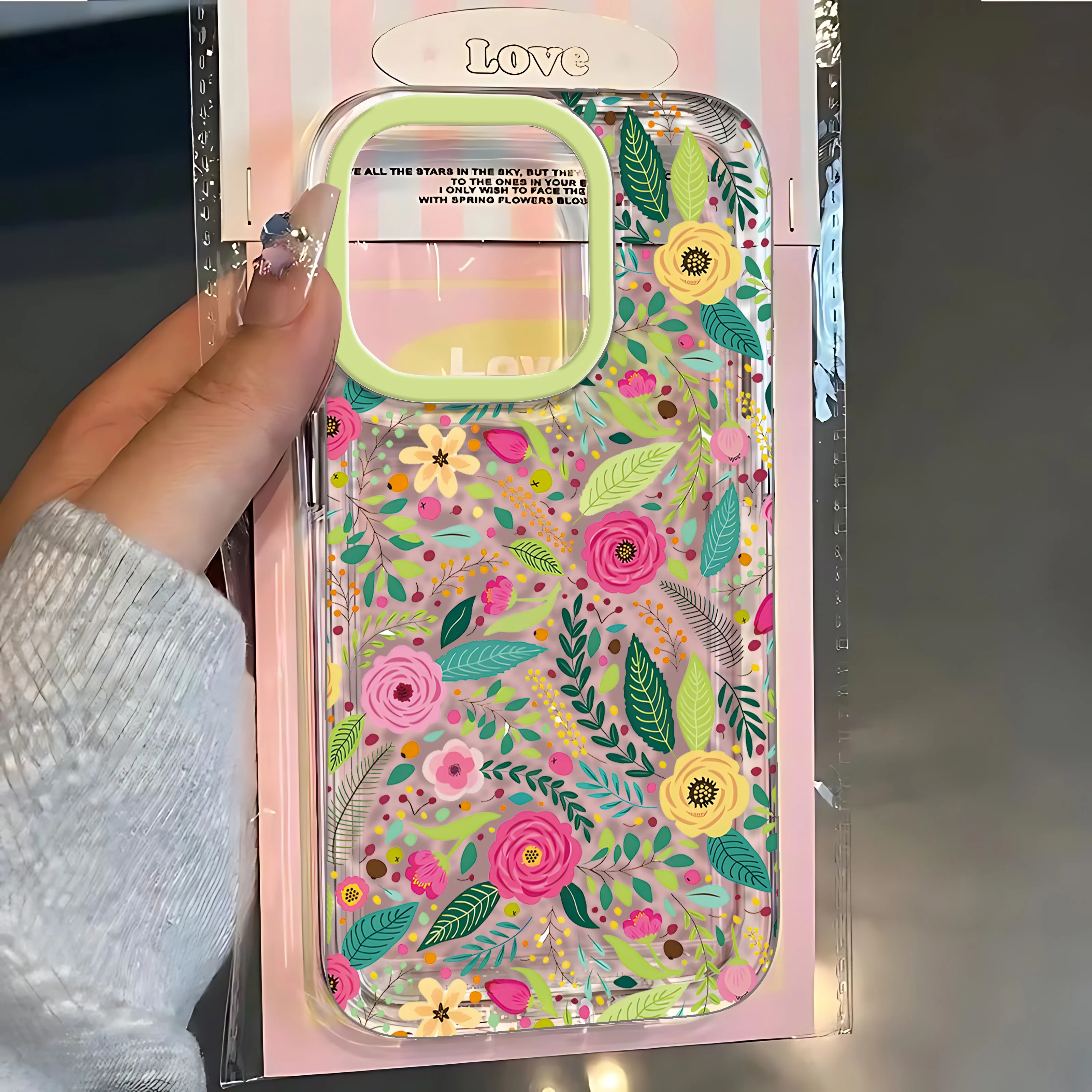Colorful Strange Flower Phone Case For Samsung Galaxy S25 S24 S23 S22 S21 S20 FE Note20 Note10 Edge Plus Ultra 5G Clear Cover