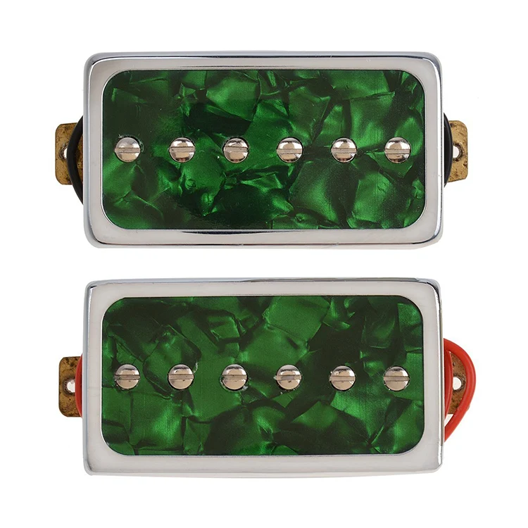 

Alnico 5 Magnet Open Brass Cover Humbucker Size Lp Electric Guitar Pickup with Pikup Rings