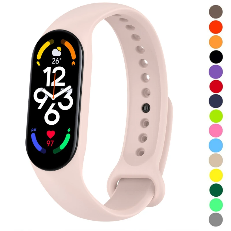 

Strap For Xiaomi Mi Band 7 6 Bracelet Sport Silicone Watch Wristband Miband 7 Wrist strap For Xiaomi mi band 7 6 5 4 3 Wristband