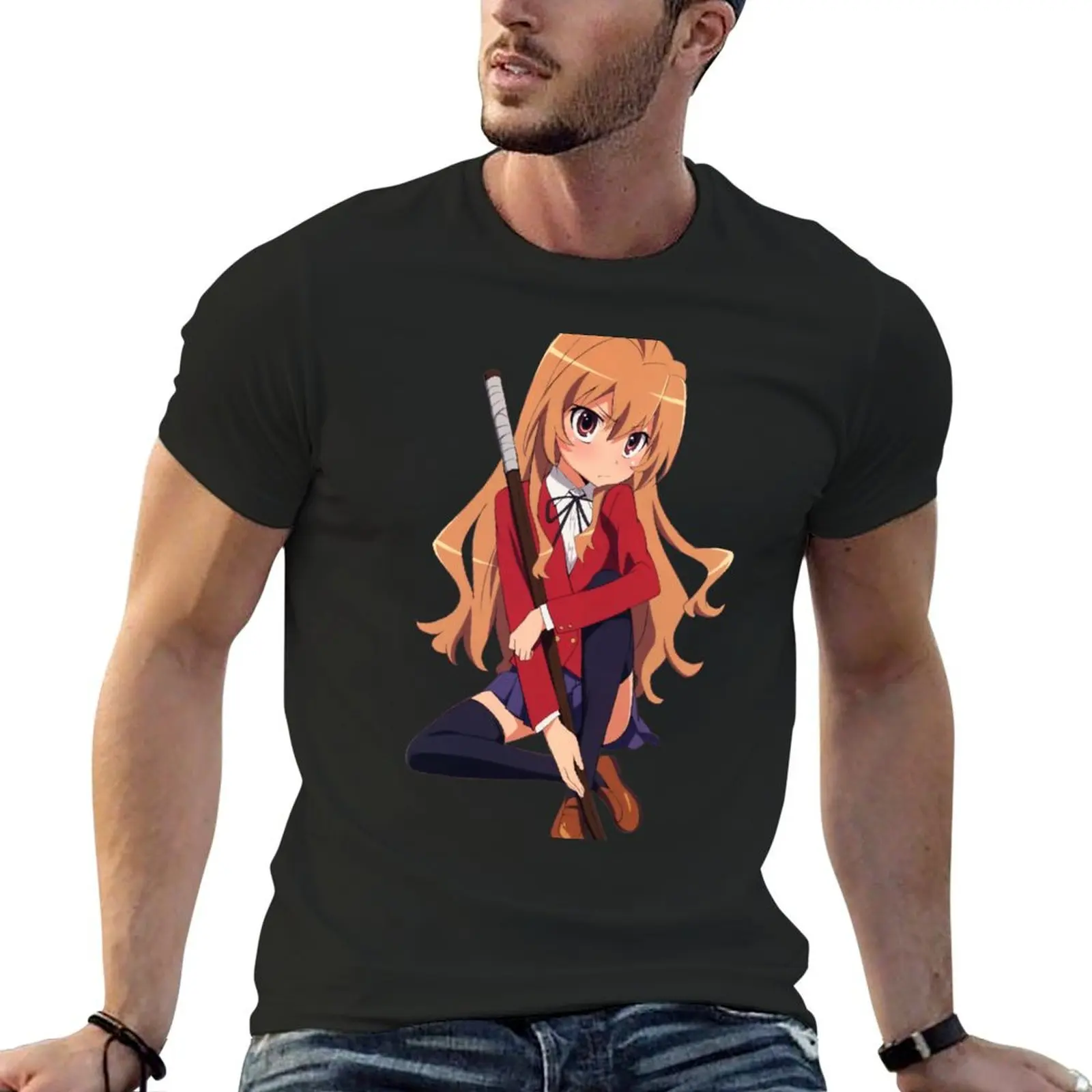 Toradora! - Taiga Aisaka T-Shirt oversizeds summer top mens tall t shirts