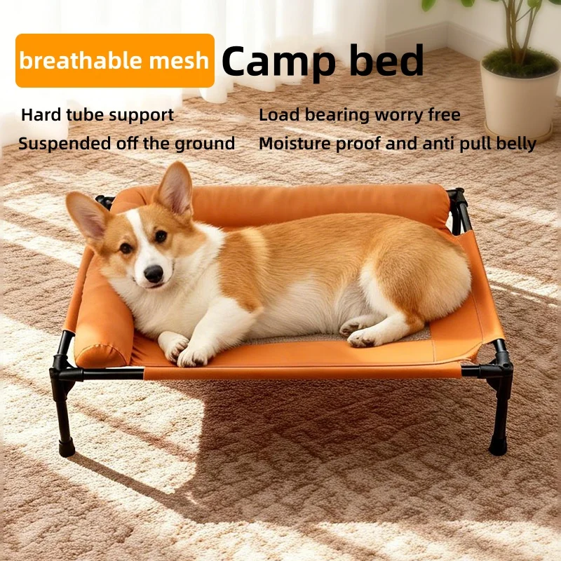Atmungsaktives Netz-Haustiernest Ganzjahres-Universal-Hundebett Erhöhtes Bodenfreies Design Feuchtigkeitsbeständiges Robustes Komfort-Schlafbett