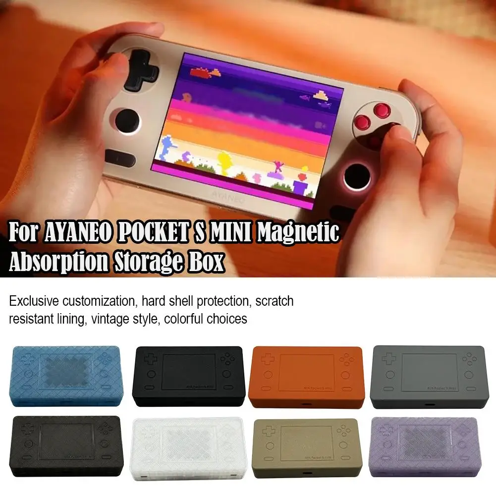 

Магнитный защитный чехол-кейс для AYANEO POCKET S MINI, устойчивый к царапинам, с открытым магнитным клапаном