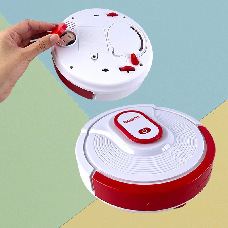Set di pulizia per bambini con strumento di spazzamento, robot aspirapolvere, soluzione di pulizia e spazzola – Giocattolo per giochi di ruolo dai 3 anni in su, sicuro e durevole