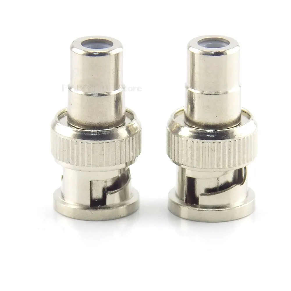 10 шт., разъем BNC «папа» на RCA «гнездо», прямой преобразовательный разъем, адаптер для камеры видеонаблюдения, система видеонаблюдения, 10%