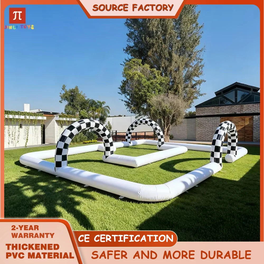 

10m Inflatable Track For Mini Bumper Cars Inflatable Race Track, Suitable For Inflatable Car Races, Go-karting, Nd Other Games