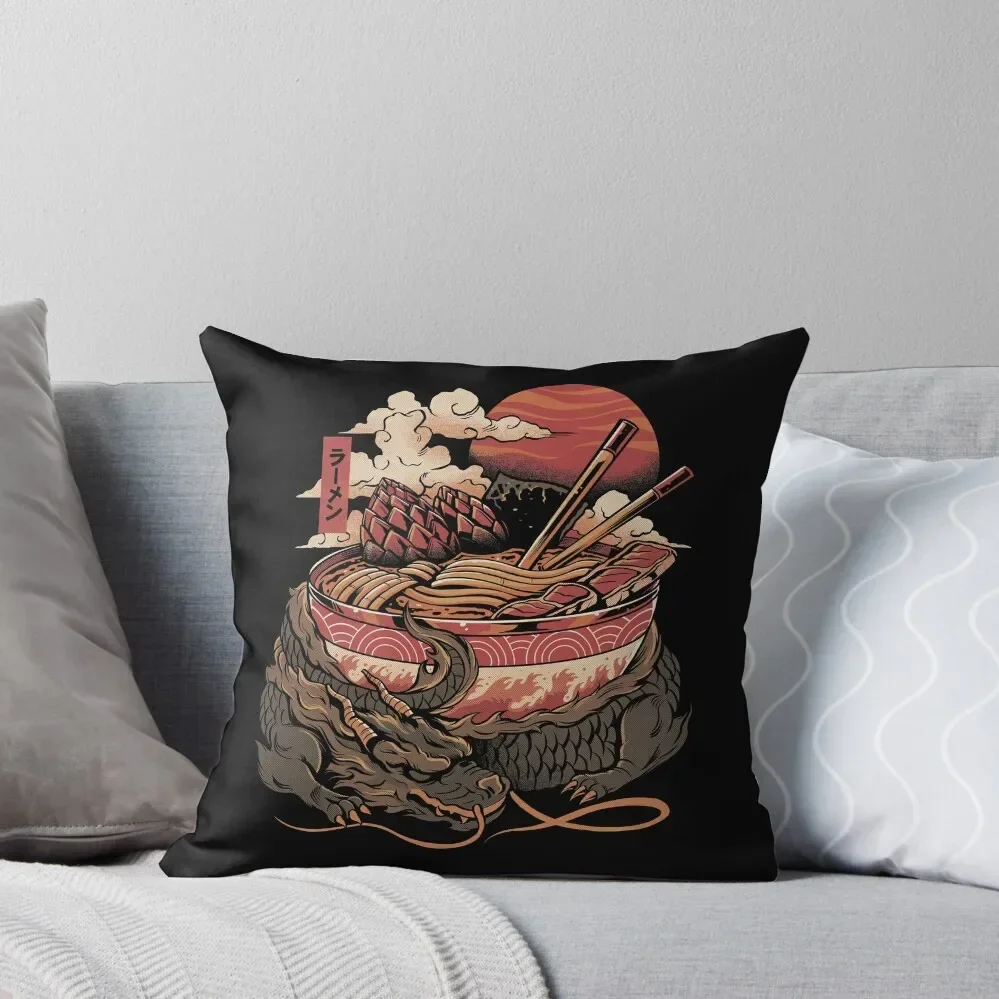 Dragon's Ramen Throw Pillow Christmas Throw Pillows Covers Throw Pillow Covers Covers For Sofas Pillow