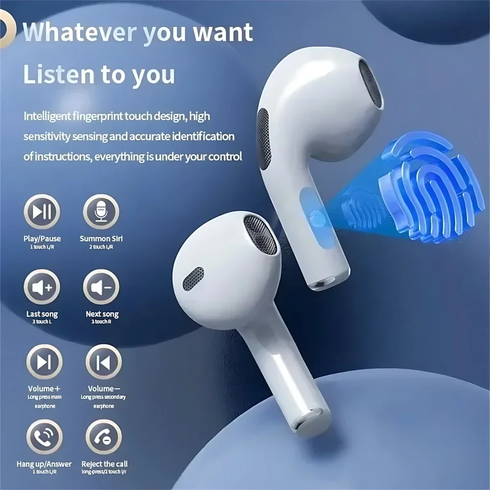 PRO6 TWS Wireless Bluetooth Headset 5.3 Headphone Mini Earphone Noise Cancelling Earbud With Mic Charging Box For All Smartphone