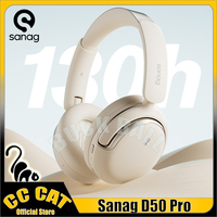 Sanag D50 Pro Wireless Headphones Bluetooth Earphone Active Noise Reduction Long Endurance Earbuds Low Delay Sports Headhones