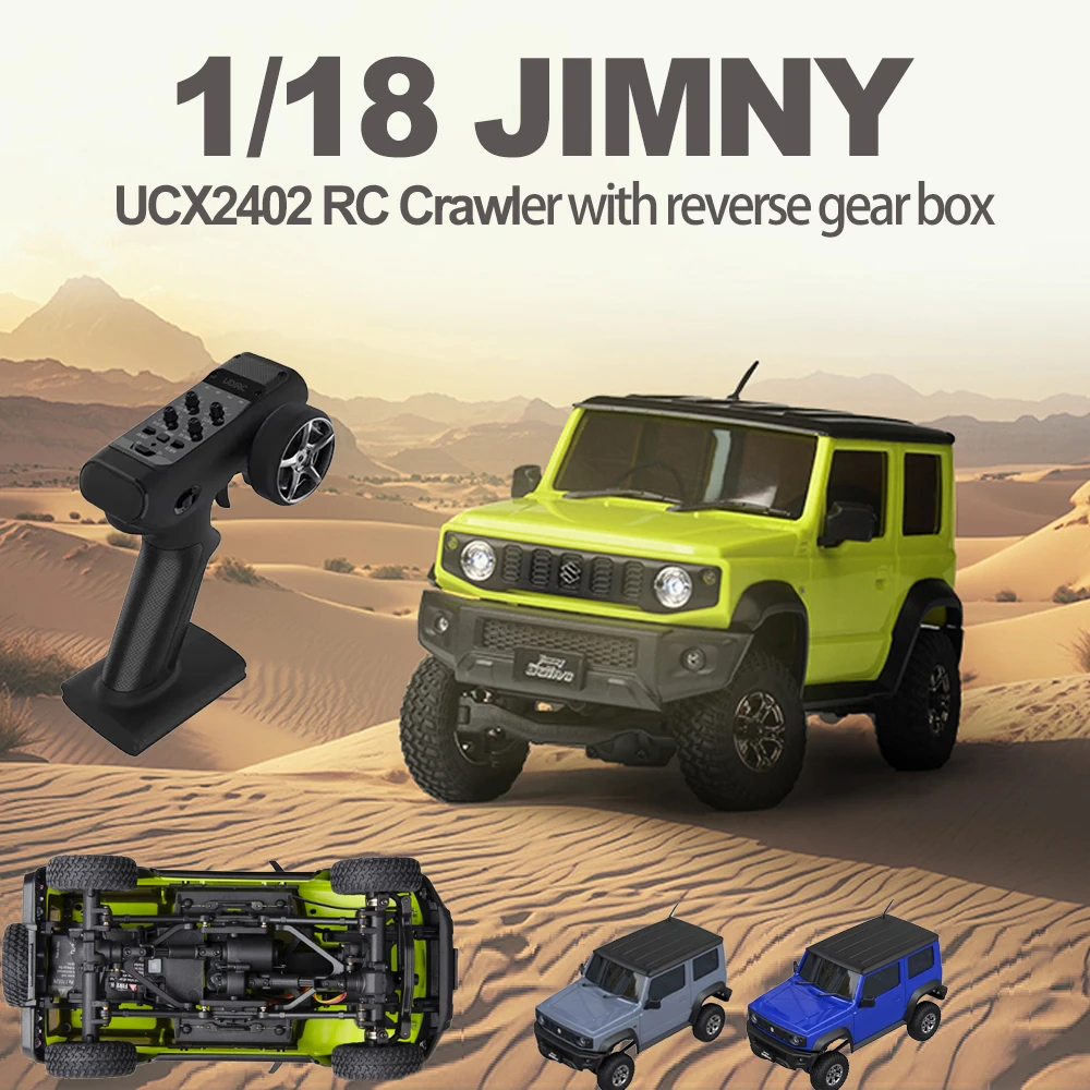 1/18 UCX2402 RC Car 2.4G Remote Control Climbing Vehicle 4WD Off Road 4x4 Rc Crawler Simulation RTR Model Toys for Children Gift