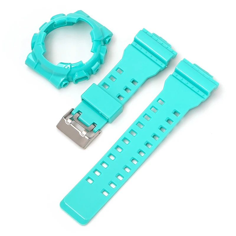 Straps for Casio G shock GA-100 GA-110/120 GD-100/110/120 GLS-100 GAX-100 GA-140 Silicone Sport Band Bezel Watch Case Replace