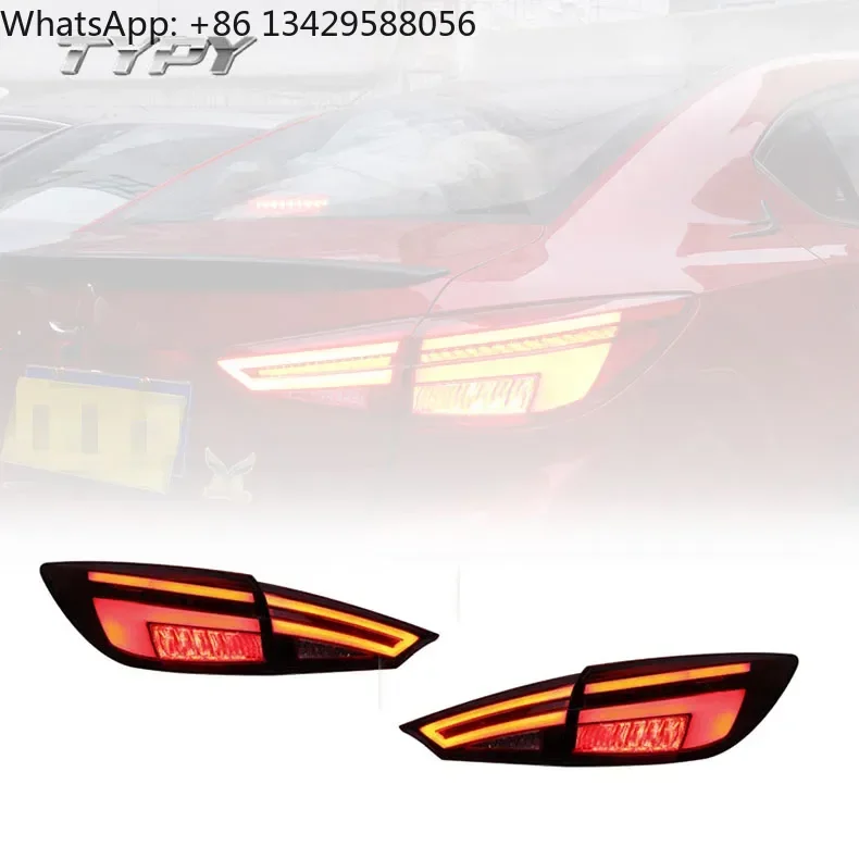 

Car Tail Lamp Assembly Modified LED Taillight Running Lights Brake Lights Turn Signal For Mazda 3 Axela 2014-2019
