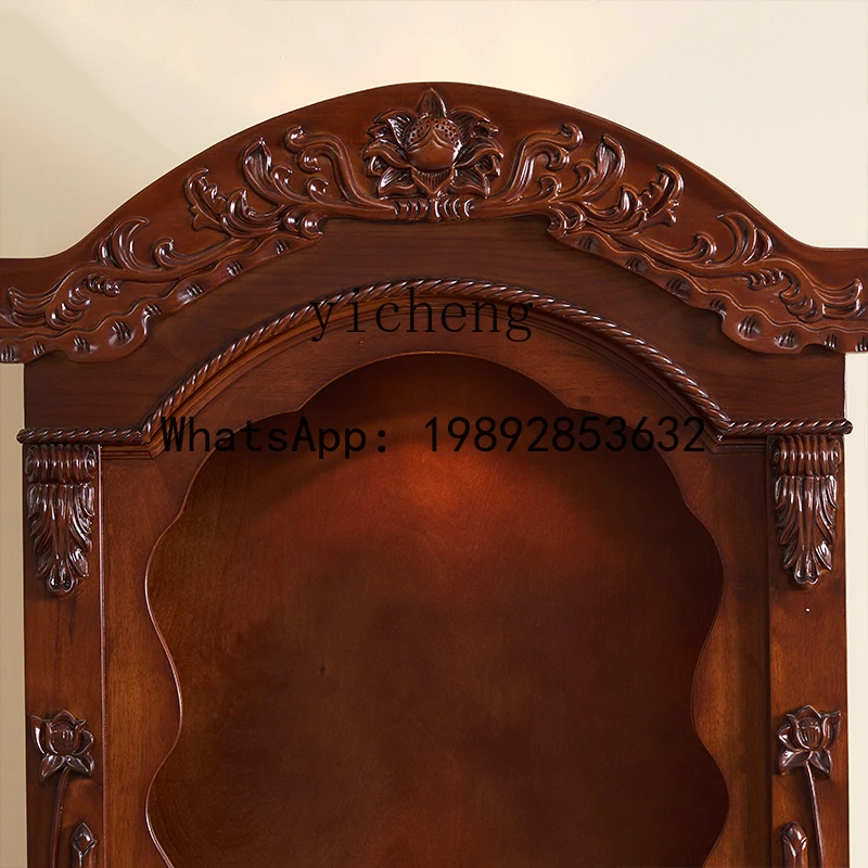 a1 solid wood shrine shrine stand cabinet God of Wealth offering table Household Buddha statue offering table