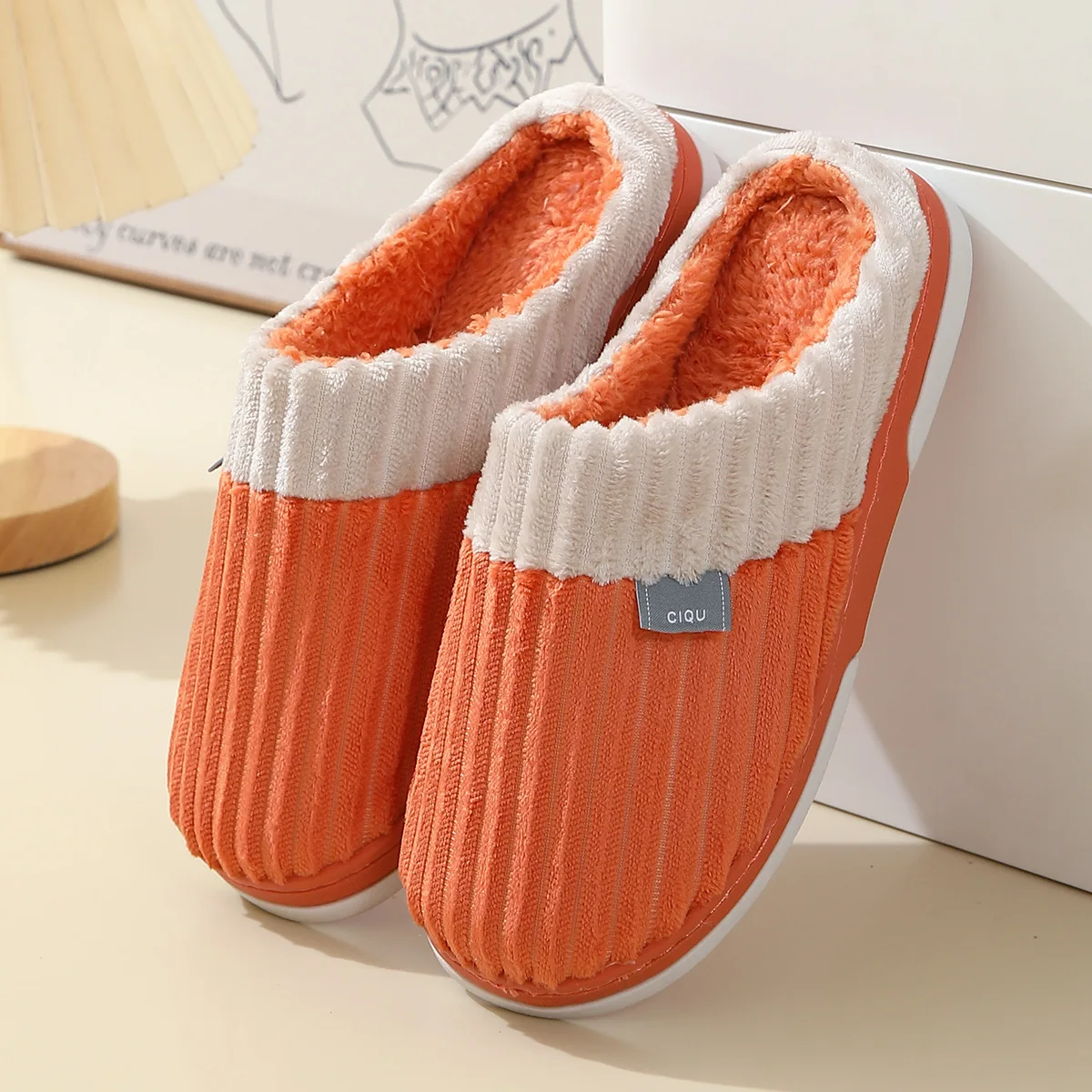 Women Winter Home Slippers Cartoon Nonslip Soft Winter Warm House Spa Slippers Indoor Bedroom Lovers Outdoor Shoes