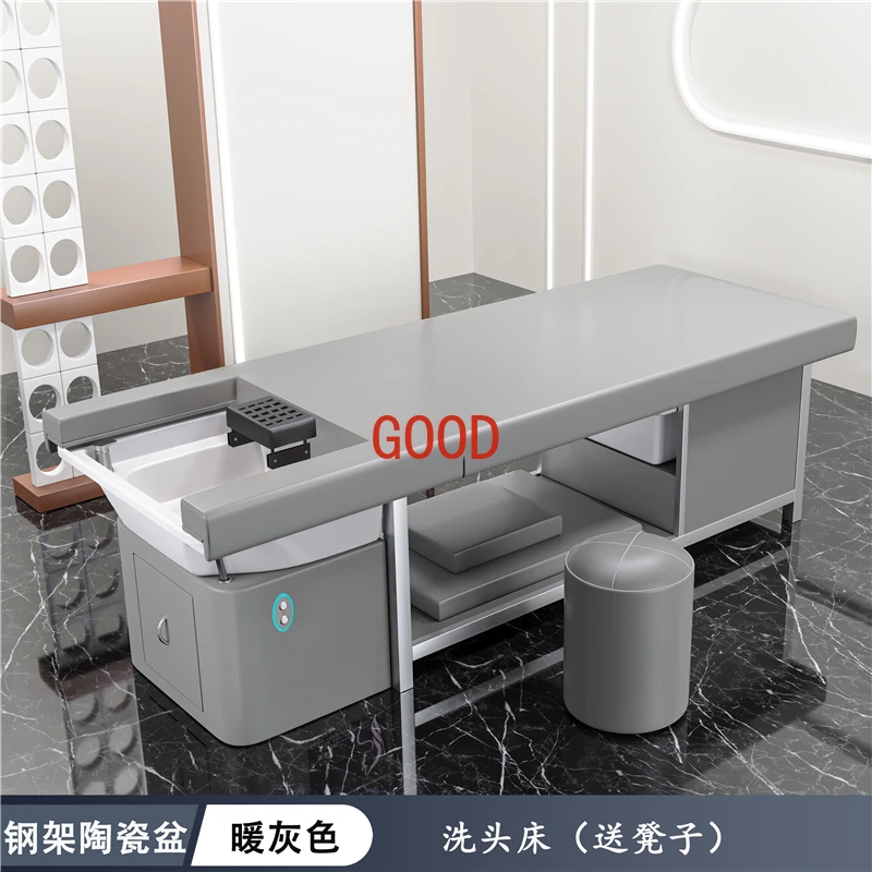 Spa Bed Shampoo Chair Nail Aesthetic Professional Hairdresser Washing Machine Hair Lava Cabeza De  Massage Wash