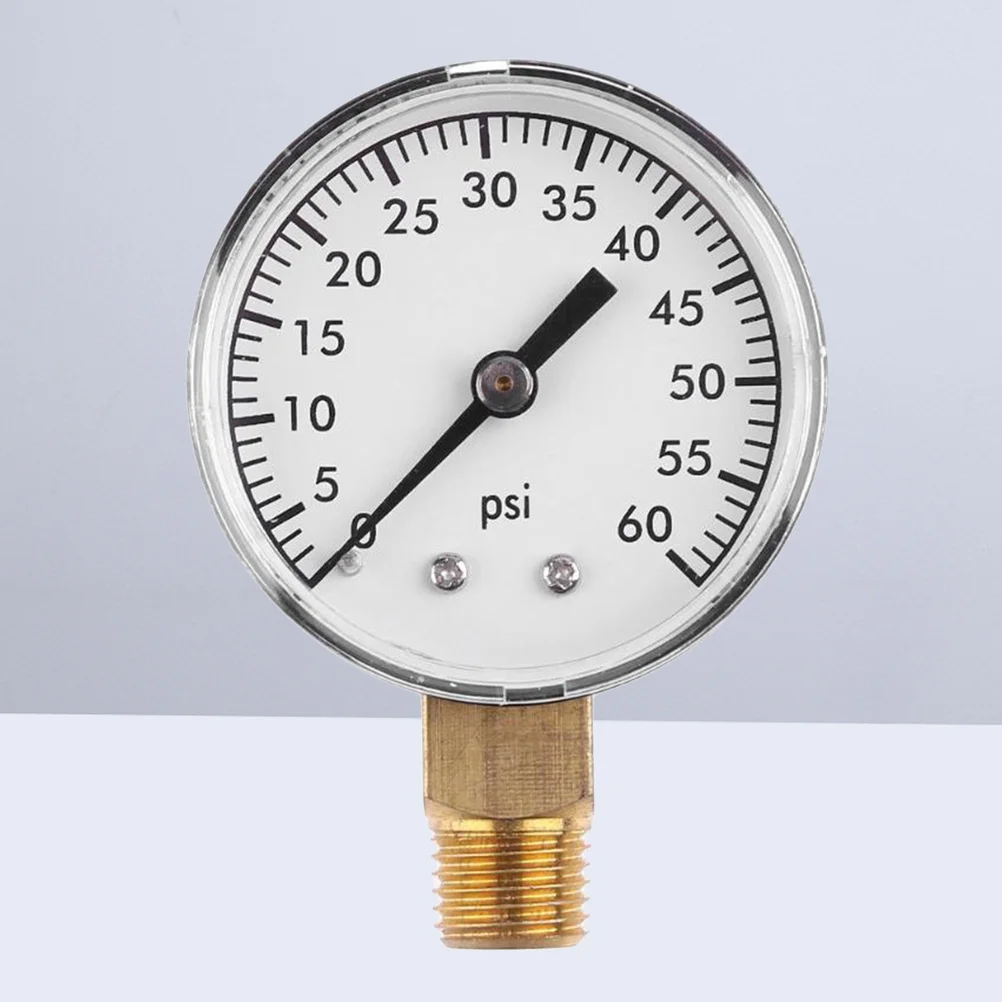 مقياس ضغط الفراغ فائدة متينة صغيرة محمولة 0-60 رطل لكل بوصة مربعة لضاغط الهواء قياس زيت الماء والغاز مقياس الفراغ