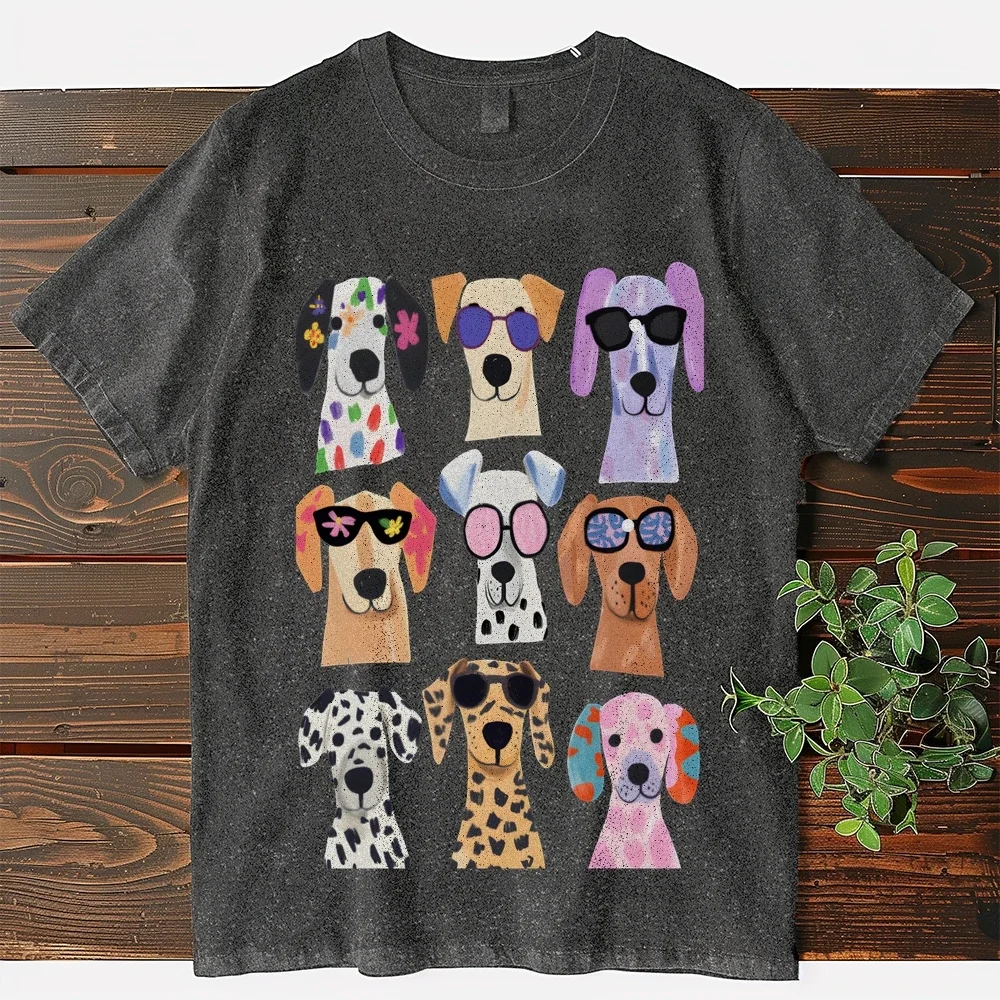

Trendy Women's Graphic T-Shirt 2025 Vintage Oversized Casual Streetwear Y2K Style Cotton Tee for Ladies Fashion Tops
