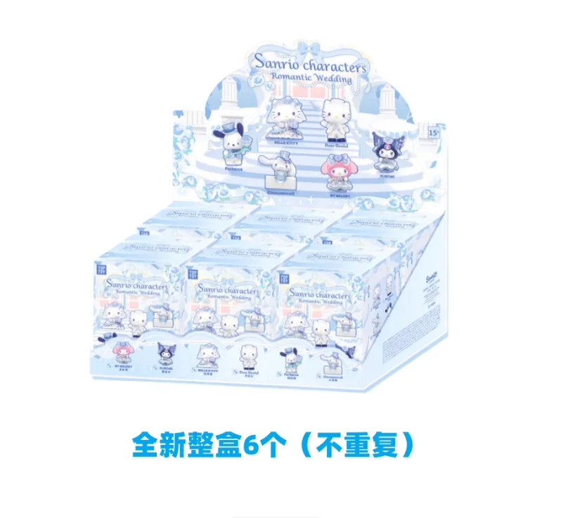 

Toptoy Sanrio Family, романтическая свадебная серия, слепая коробка, милые настольные украшения Kitty Cat Kuroko, модные коллекционные игрушки