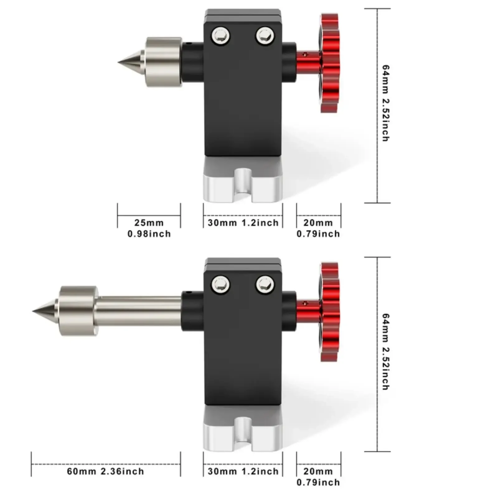 Imagem -05 - Twotrees Módulo Rotativo Kit Máquina de Gravura Cnc ° Eixo Rotativo Eixo Tailstock Cabeça Separadora Cnc Mandril de Mandíbulos 60 mm Ttc450