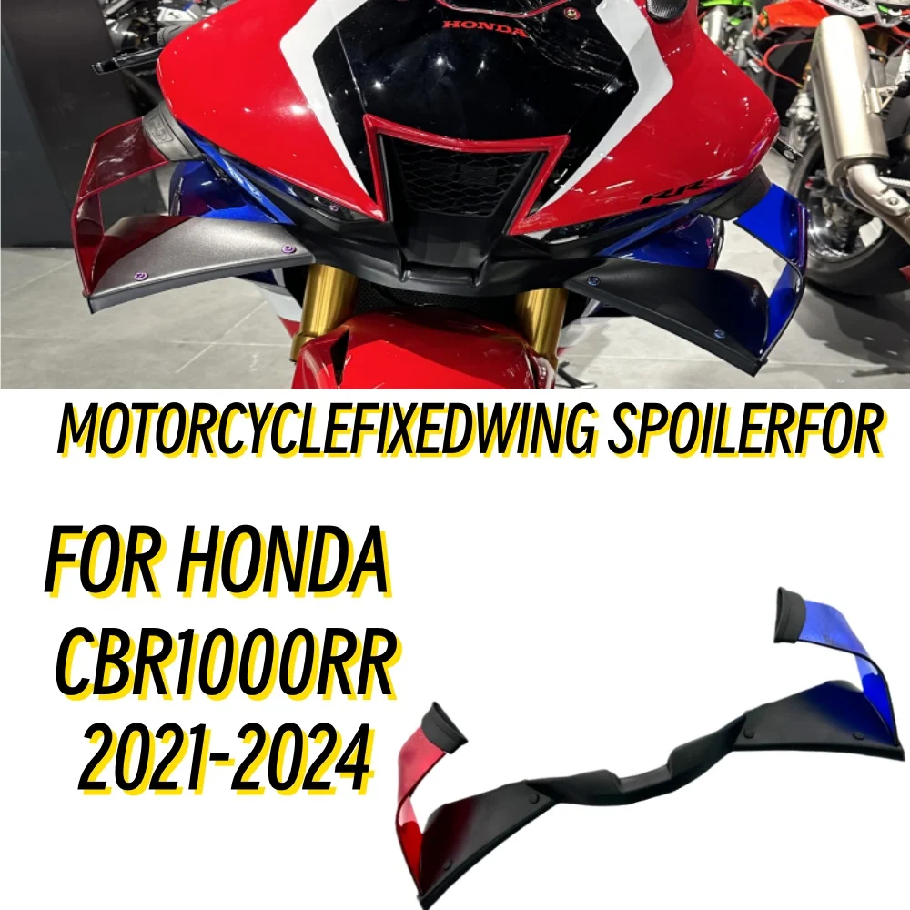 

NEW Motorcycle Fairing fixed wing, Carbon Winglet Spoiler, for Honda CBR1000RR CBR 1000RR, 2020-2023,Aerodynamic front wing