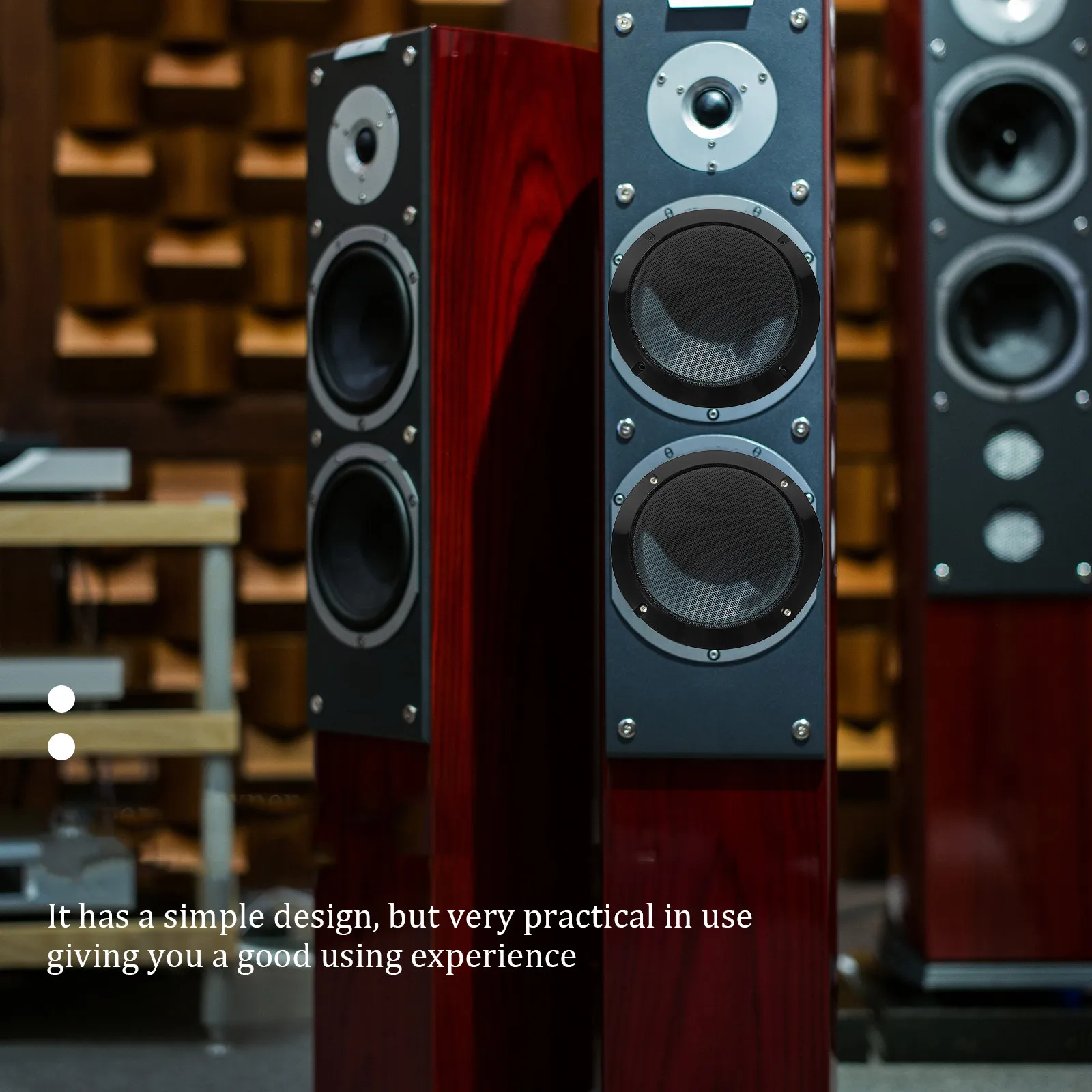 

2 шт. Стильные железные защитные решетки для динамиков, прочные, долговечные, для защиты автомобильной аудиосистемы