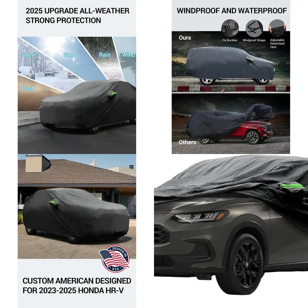 

Индивидуальный автомобильный чехол для HR-V 2023-2026 гг., водонепроницаемая и всепогодная защита для улицы и помещения
