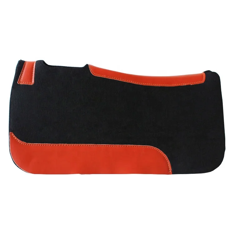 

3/4 Inch 32x32 Western Horse Tack Saddlery Horse Equipment White Contoured Wool Felt Western Saddle Pad for Horses