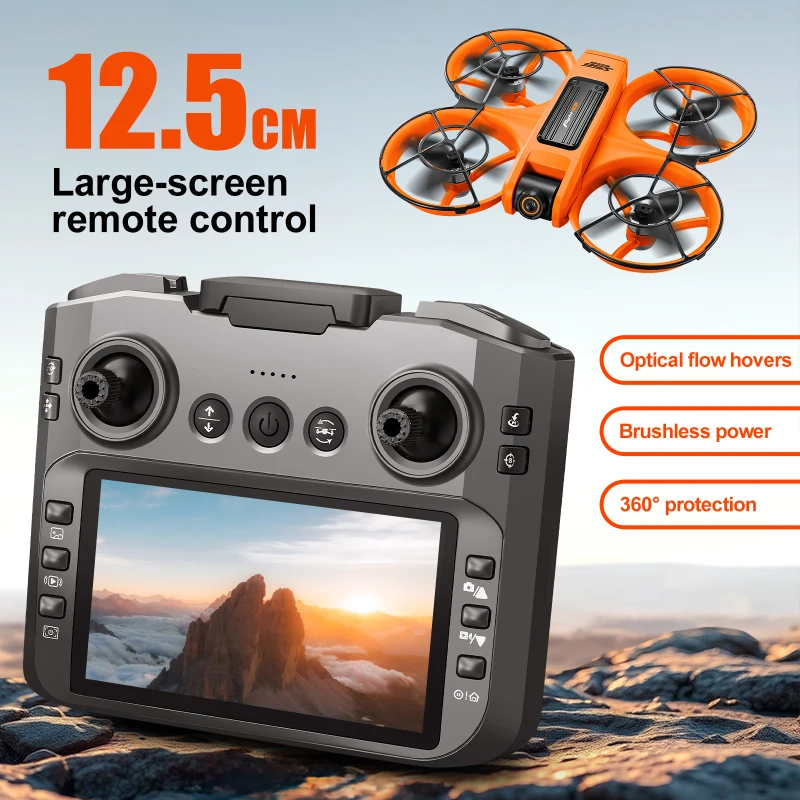 Professional Brushless หน้าจอ Drone 8K กล้อง 5G WiFi FPV UAV หน้าจอรีโมทคอนโทรลและหลีกเลี่ยงอุปสรรค Quadcopter ของขวัญ