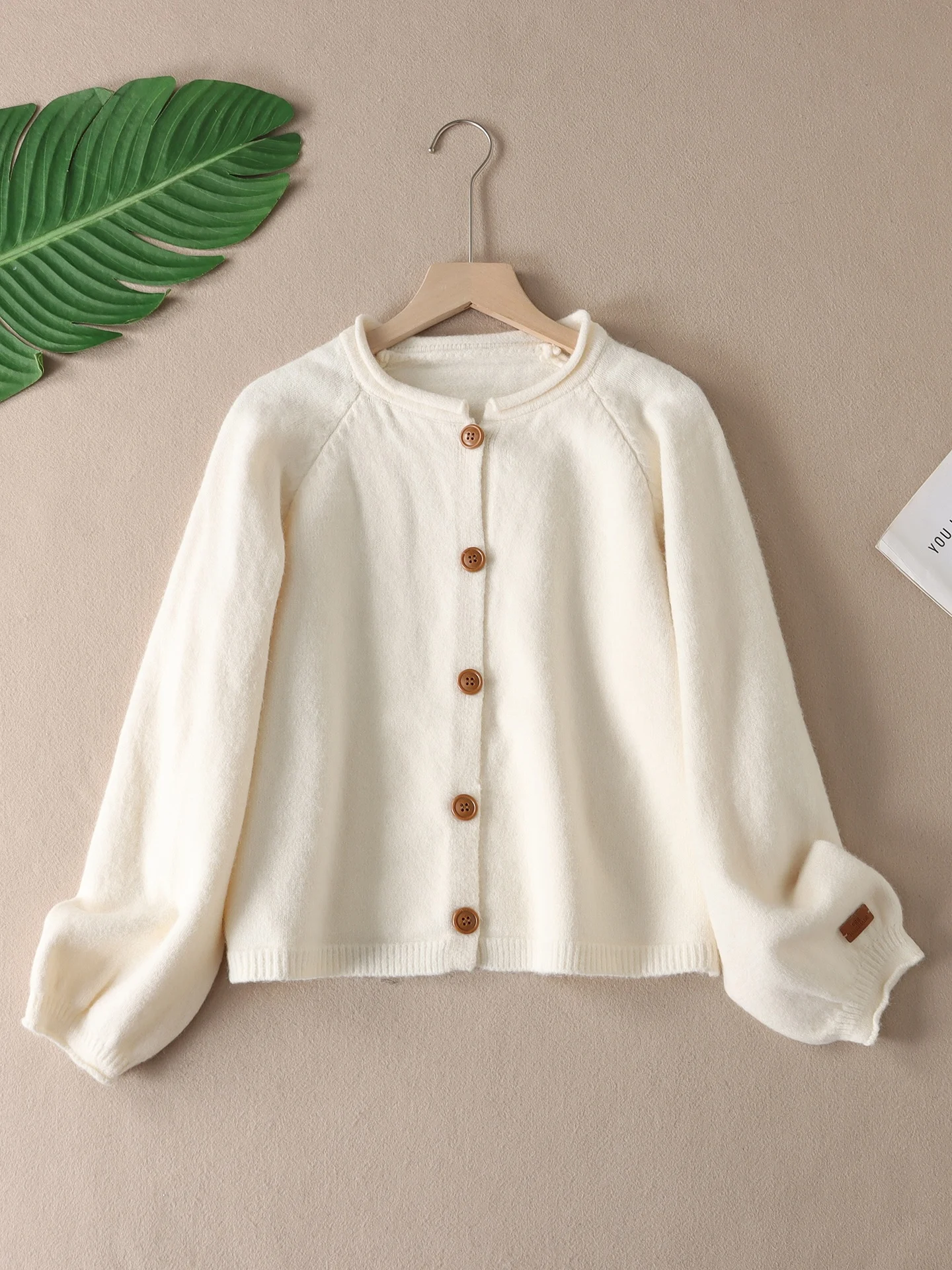 Morbido e accogliente bottone singolo lungo Sve rotondo Ne maglione lavorato a maglia Capispalla autunno inverno da donna caldo termico regolare Sve Le...