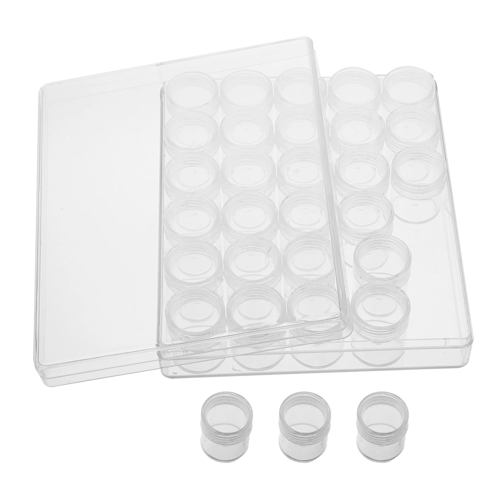 

30pcs Plastic Classification Storage Bottles Transparent Organizer Cases Portable Large Capacity Boxes For Cosmetics
