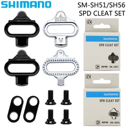 SHIMANO SPD Pedal Cleats SH51 SH56 for MTB Bike Single Multi Release Bike Shoes Cleats for M520 M540 Original Bicycle Parts