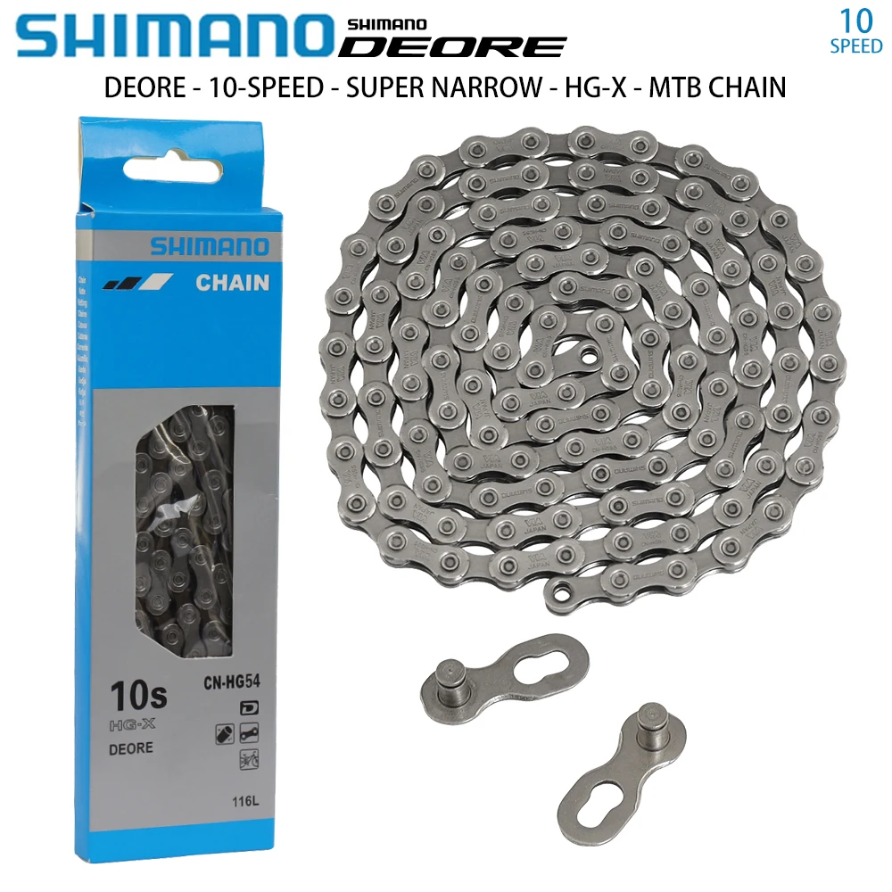 SHIMANO MTB Bike Chain Super Narrow X-Type HG53/HG54/HG40 6/7/8/9/10 Speed HG HYPERGLIDE Bicycle Chain Original Bicycle Parts