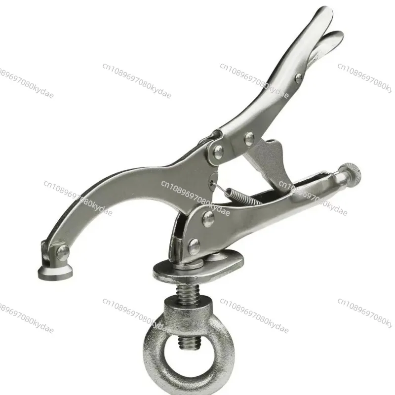 Woodworking Holding With Lock and Release Lever Locking Pliers Woodworking Metal Repair Tools 9Inch Drill Press Vice Clamp