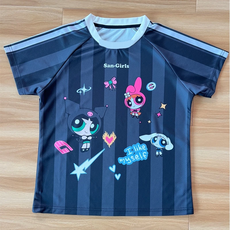 

Hello Kitty Badminton Shirt, Girls' Sports Speed Drying T-shirt, Breathable Jersey, Training Clothes