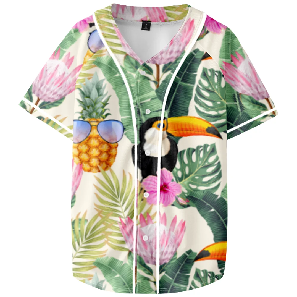 

Toucan short sleeve Baseball Short Sleeve Baseball Jersey Number Outfit Men and Woman Short Sleeve Women