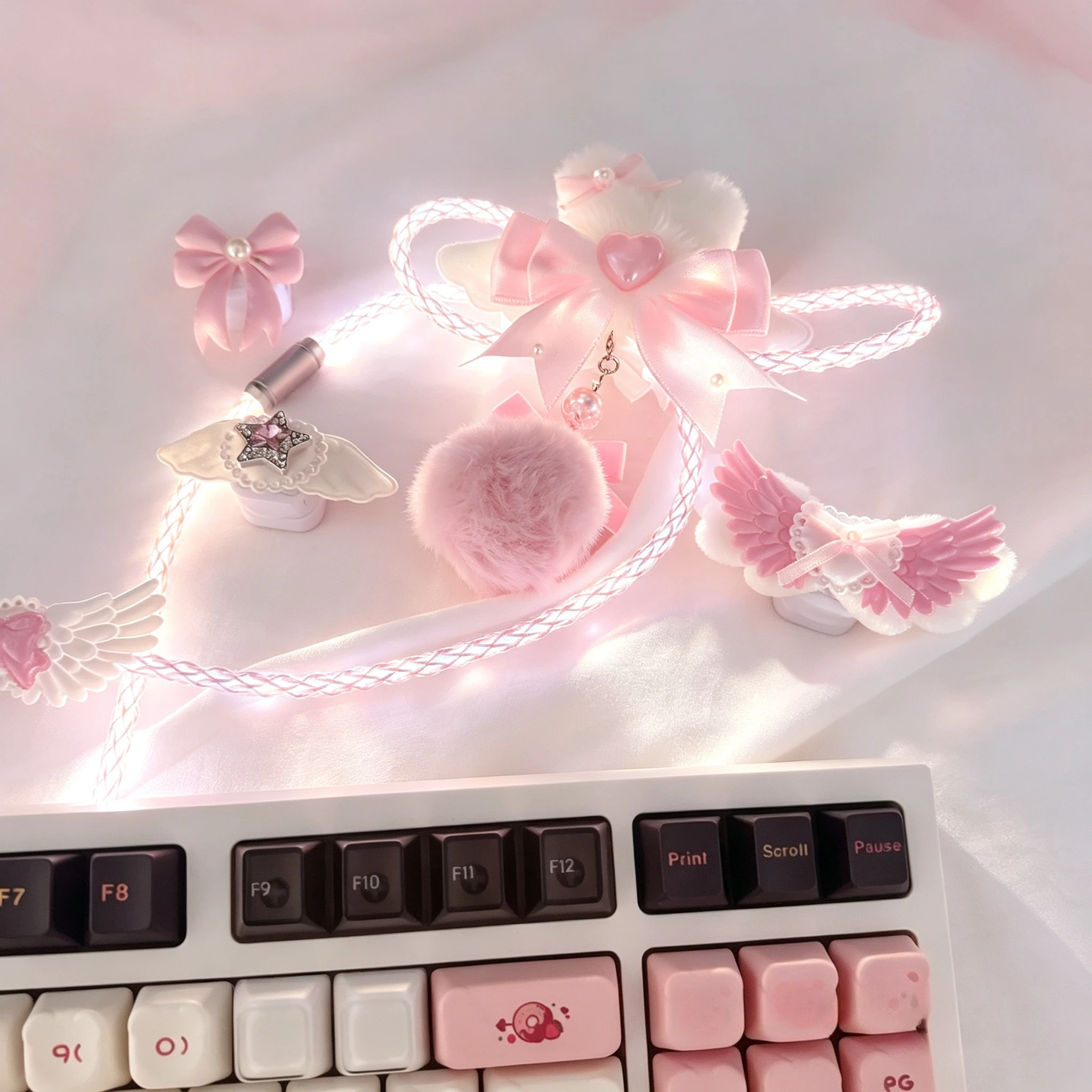 cute-keyboard-cable-angel-keyboard-line-8k-rgb-avaitor-13m-hand-knitting-usb-type-c-magnetic-key-board-decorative-accessories