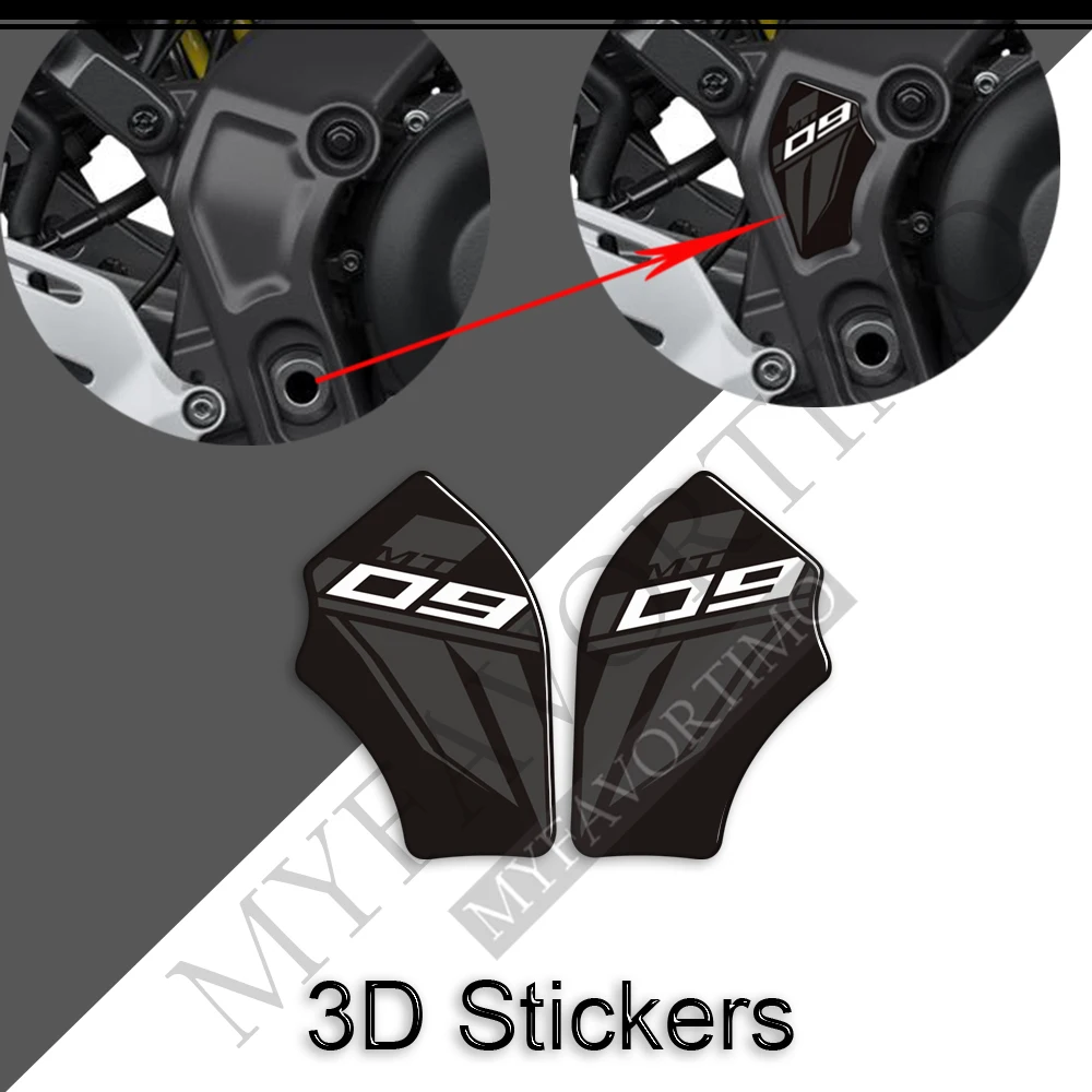 Motorfiets Stickers Decals Gas Stookolie Kit Knie Tank Pad Protector Voor Yamaha MT 09 MT FZ 09 SP MT-09 2021 2022