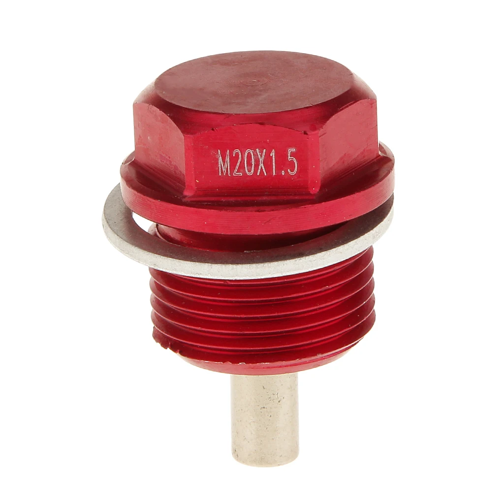 M12X1.25 M14X1.5 M16 M20x1.5 Steker Baut Pembuangan Panci Oli Mesin Magnetik Anodized
