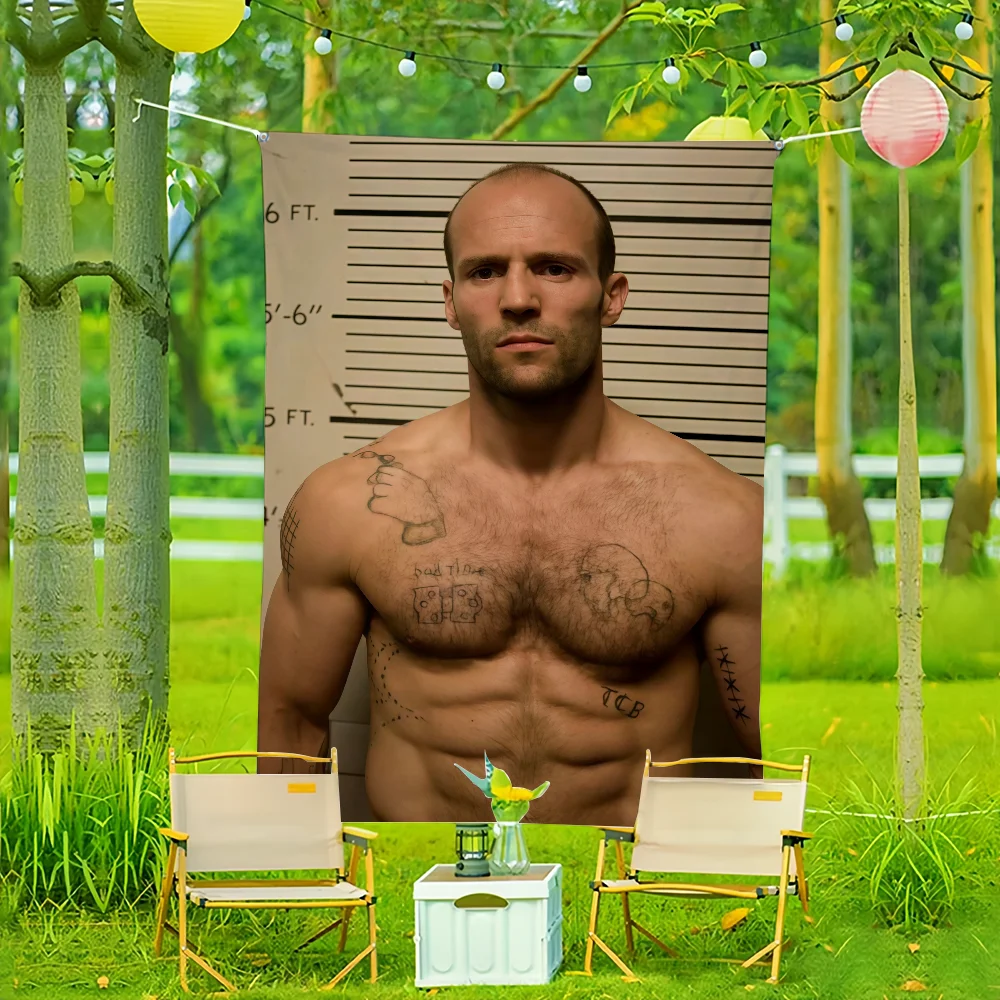 Actor J-Jason Statham flag For Living Room Home Dorm Decor Art Home Party Picnic Decor Banner