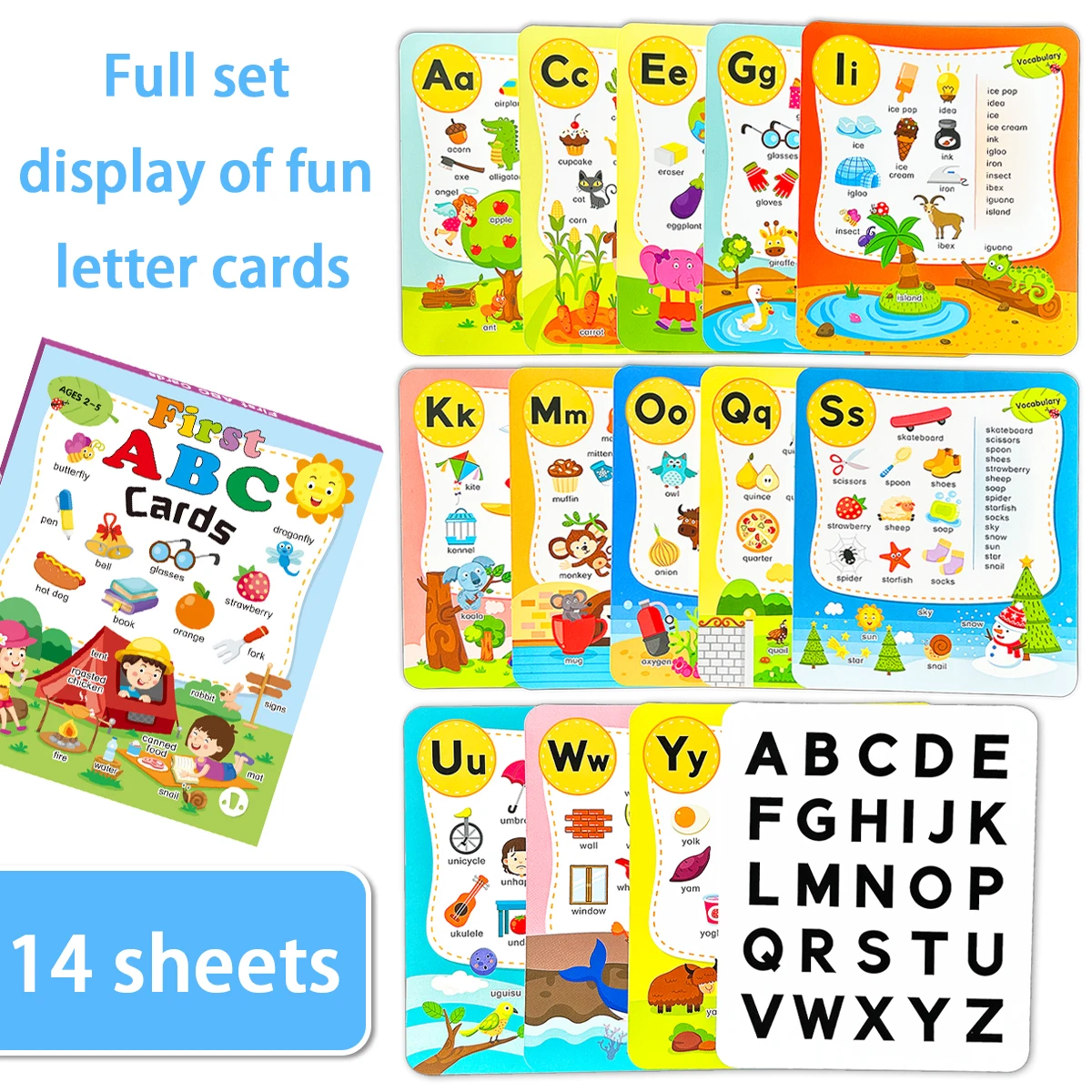 

26 English cognitive cards in a box. Improve memory skills, expand vocabulary, and receive New Year's and Christmas gifts.