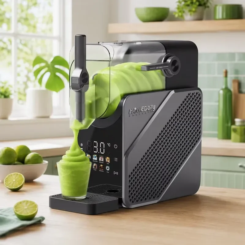 Commercial Slushy Machine Automatic Ice Crusher Smoothie Maker for Bar Restaurant Home Party Frozen Drink Dispenser with