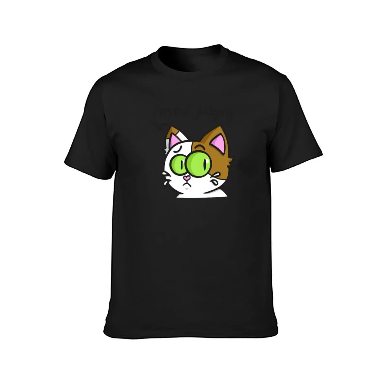 Cat i'm not judging T-Shirt graphics custom shirt sweat customs design your own heavy weight t shirts for men