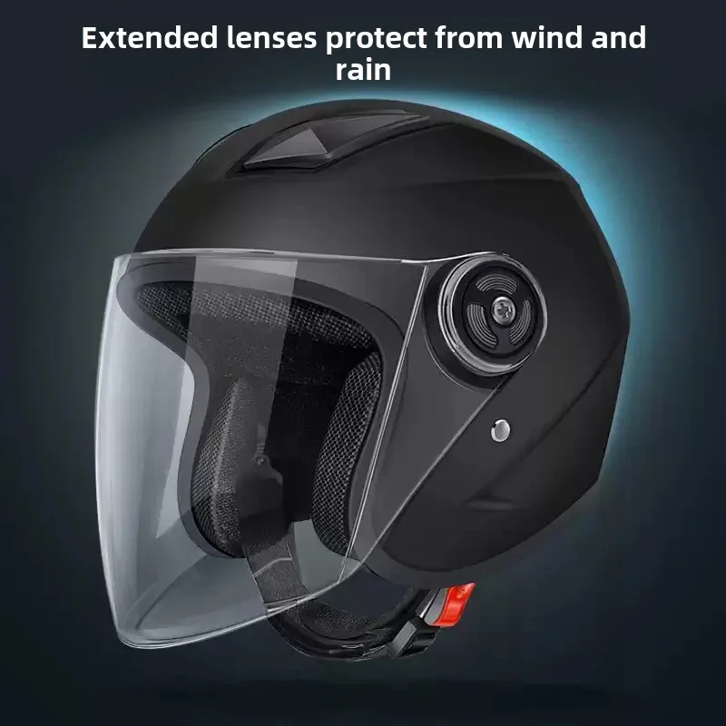 WinterWarm Electric Car Helmet Dual Visor Motorcycle Universal Half Helmet Safety Cap Four Seasons Recognized By 3C