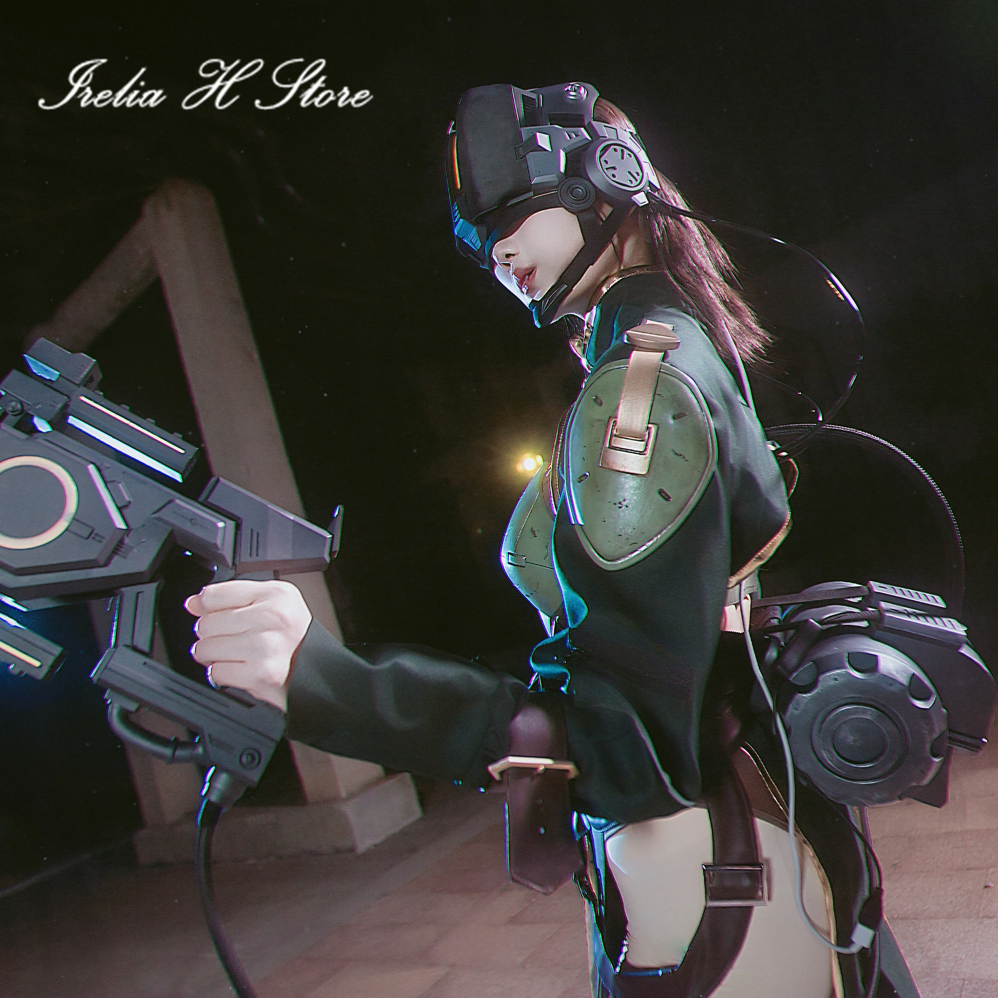 أزياء Irelia H FF14 Queen of Hourne Bliaud التأثيرية فستان Final Fantasy XIV فساتين حفلات الهالوين يمكن صنعها حسب الطلب