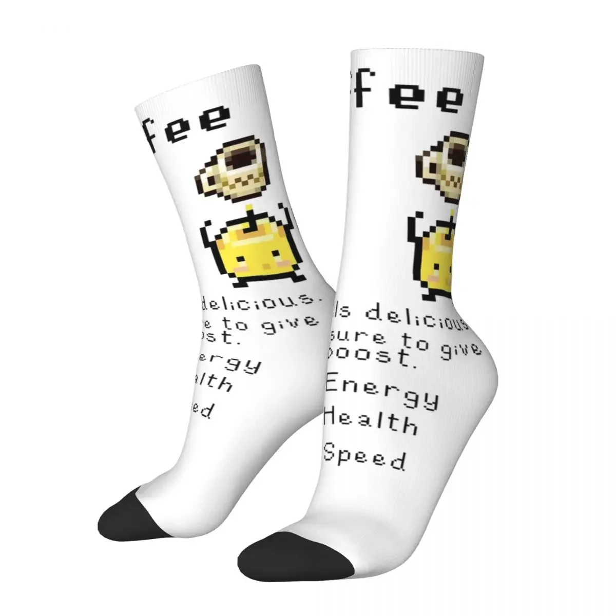 Casual Coffee Junimos Stardew Valley Basketball Socks Polyester Long Socks for Unisex