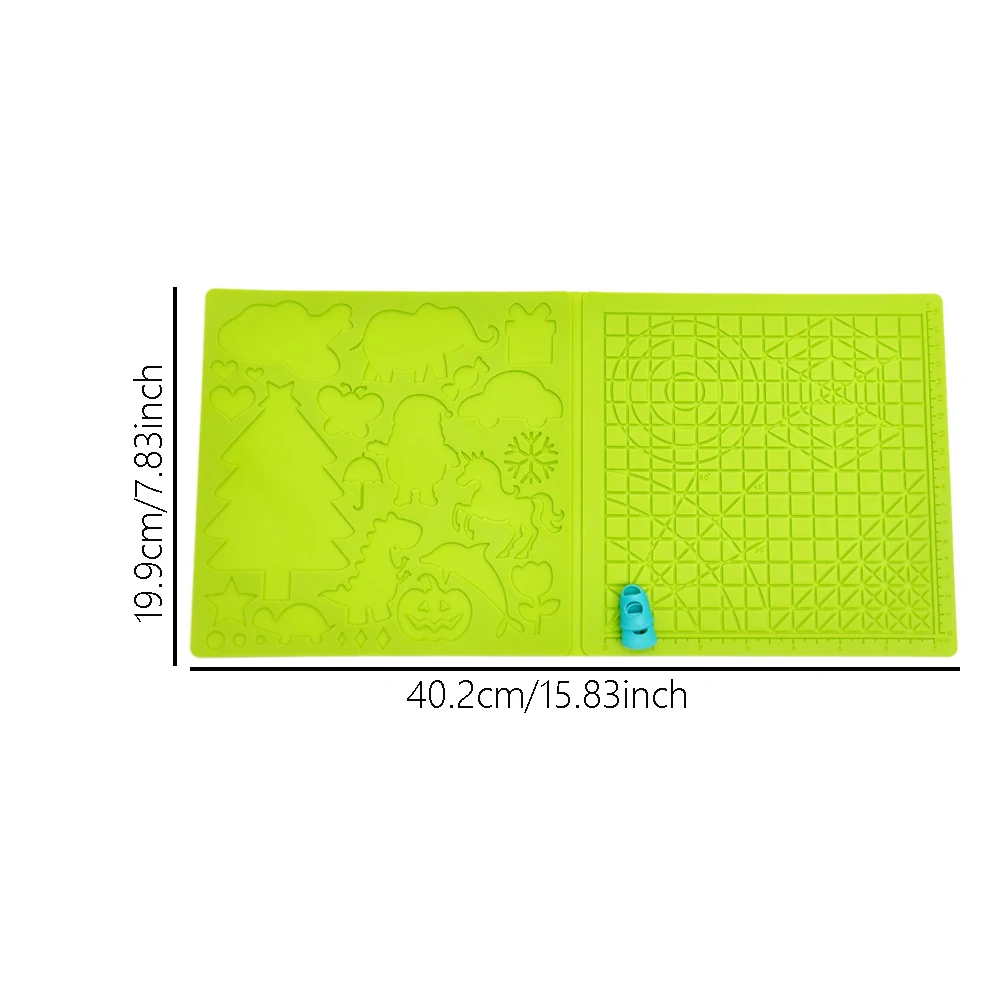 3D-Druck Stift Silikon Matte DIY mit 2-Finger-Protektoren Vorlage Zeichenwerkzeug Silikon Pad Zeichenwerkzeuge für Kinder Erwachsene – Detail 19