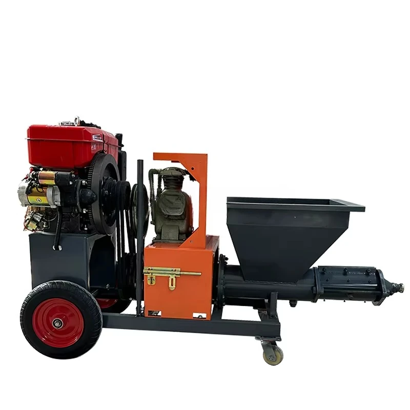 Diesel Engine Cement Plastering Spray Machine High Quality diesel Cement Mortar Spraying Machine