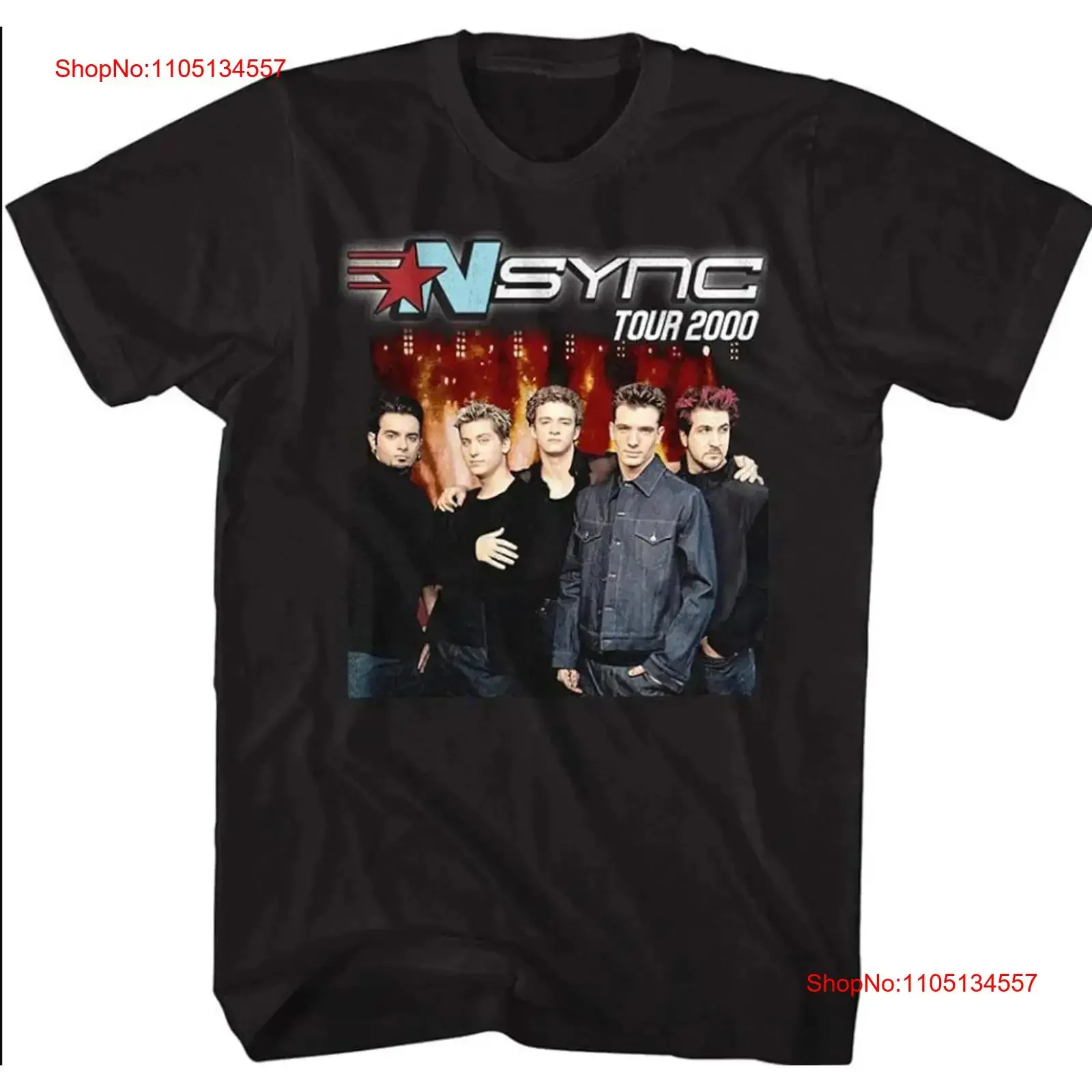 Vintage 2000 NSYNC Boy Band No Strings Attached Tour T shirt size S 5XL vintage Washed Stretched streetwear Versatile homme