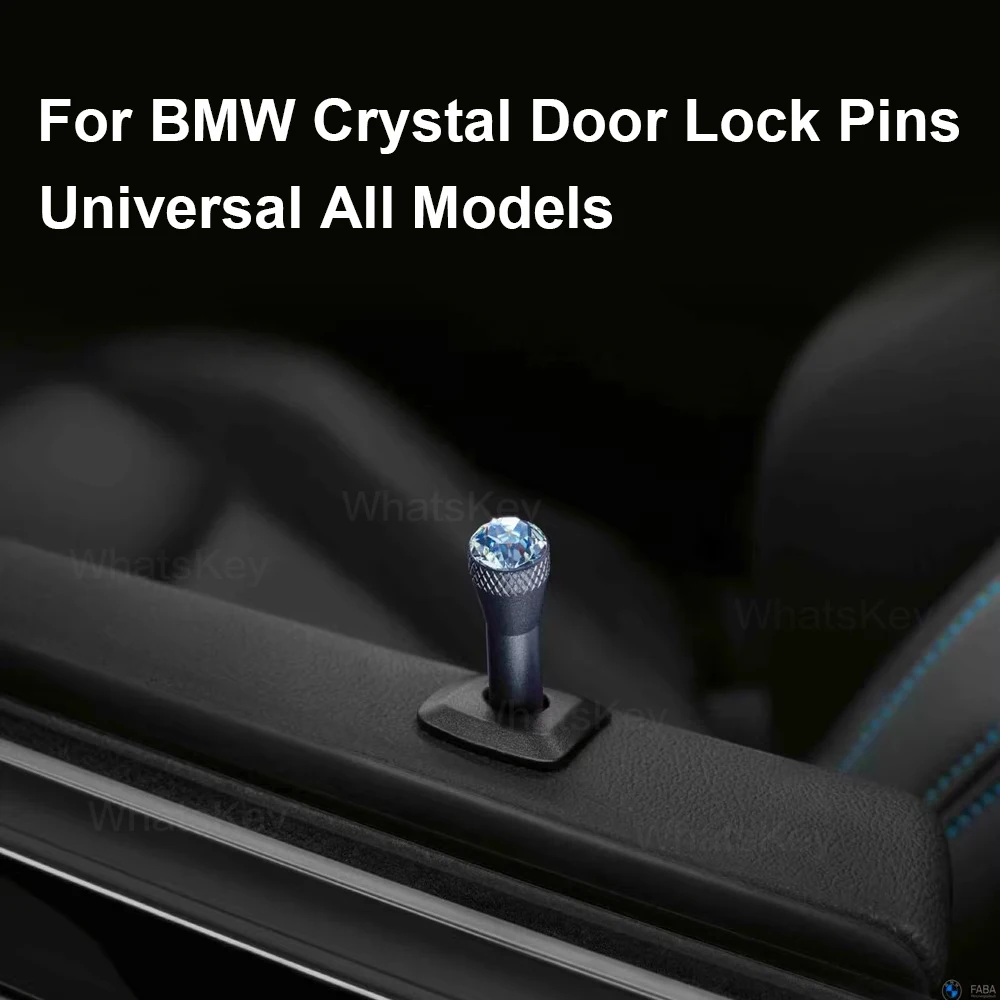 For BMW Crystal Door Pin Lock Universal All Models F10 F20 F30 G20 G30 G05 For Mini Cooper Easy install Car interior accessories