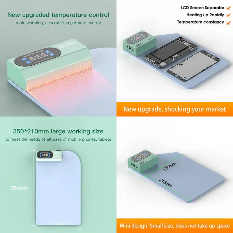 

SK LCD Screen Separators High-Quality Tools with Rapid Heating Temperature Control Ideal for Smartphone & Tablet Dismantling​